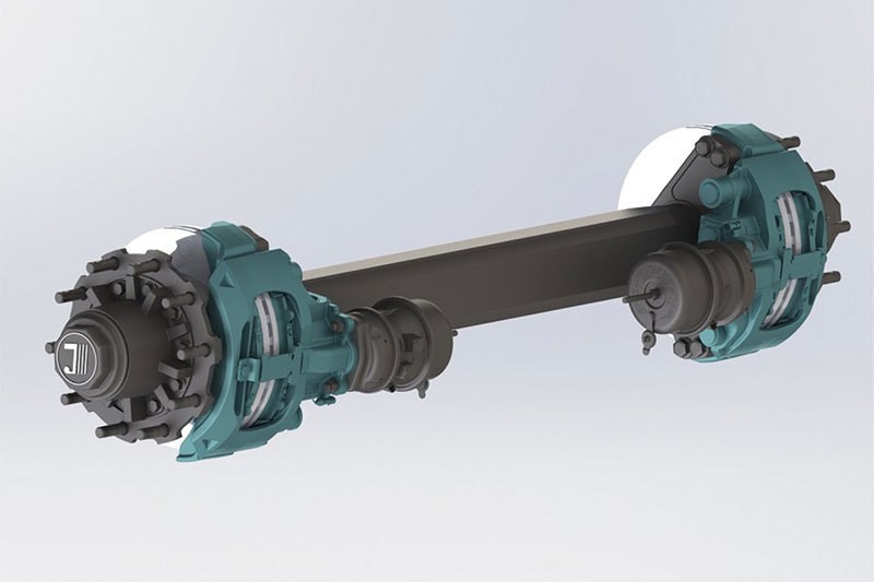 Aanhangwagen schijfas
